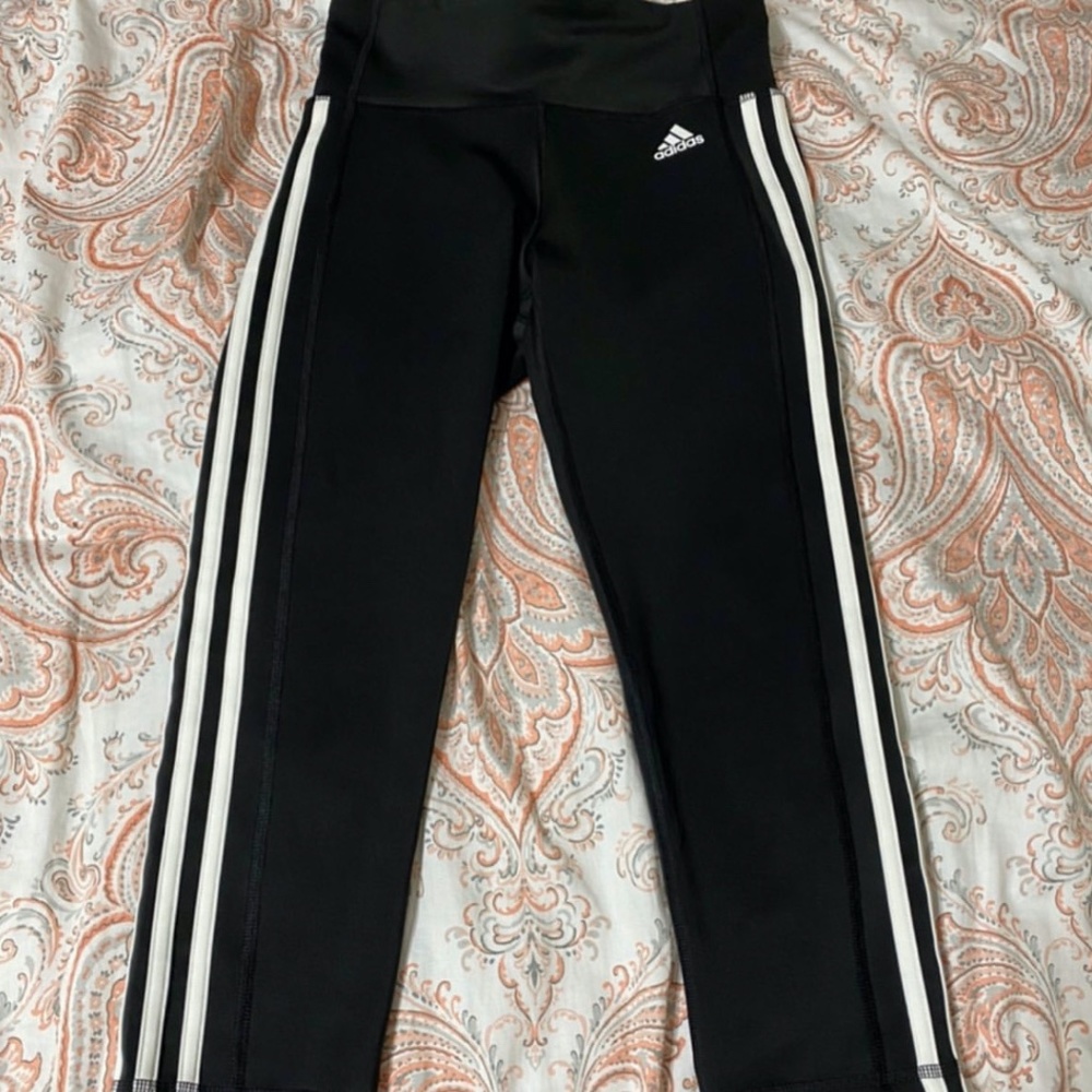Adidas High-Waisted Cropped Leggings NWOT